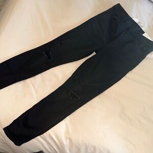 American Eagle super hi-rise Jeggings jeans black size 8 short 8s